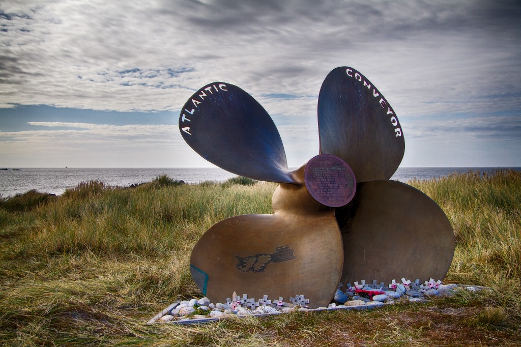 Atlantic conveyor memorial, Cape Pembroke, Falkland Islands